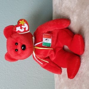 Ty Osito Beanie Baby 🇲🇽 Red Mexico Bear 🐻 Gift Kids Toy Collectible, NWT
